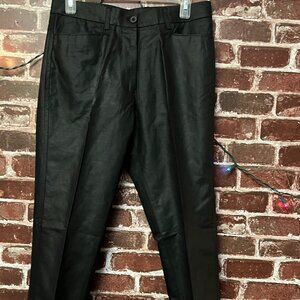 AllSaints Black Linen Blend Bootcut Pants - NWT